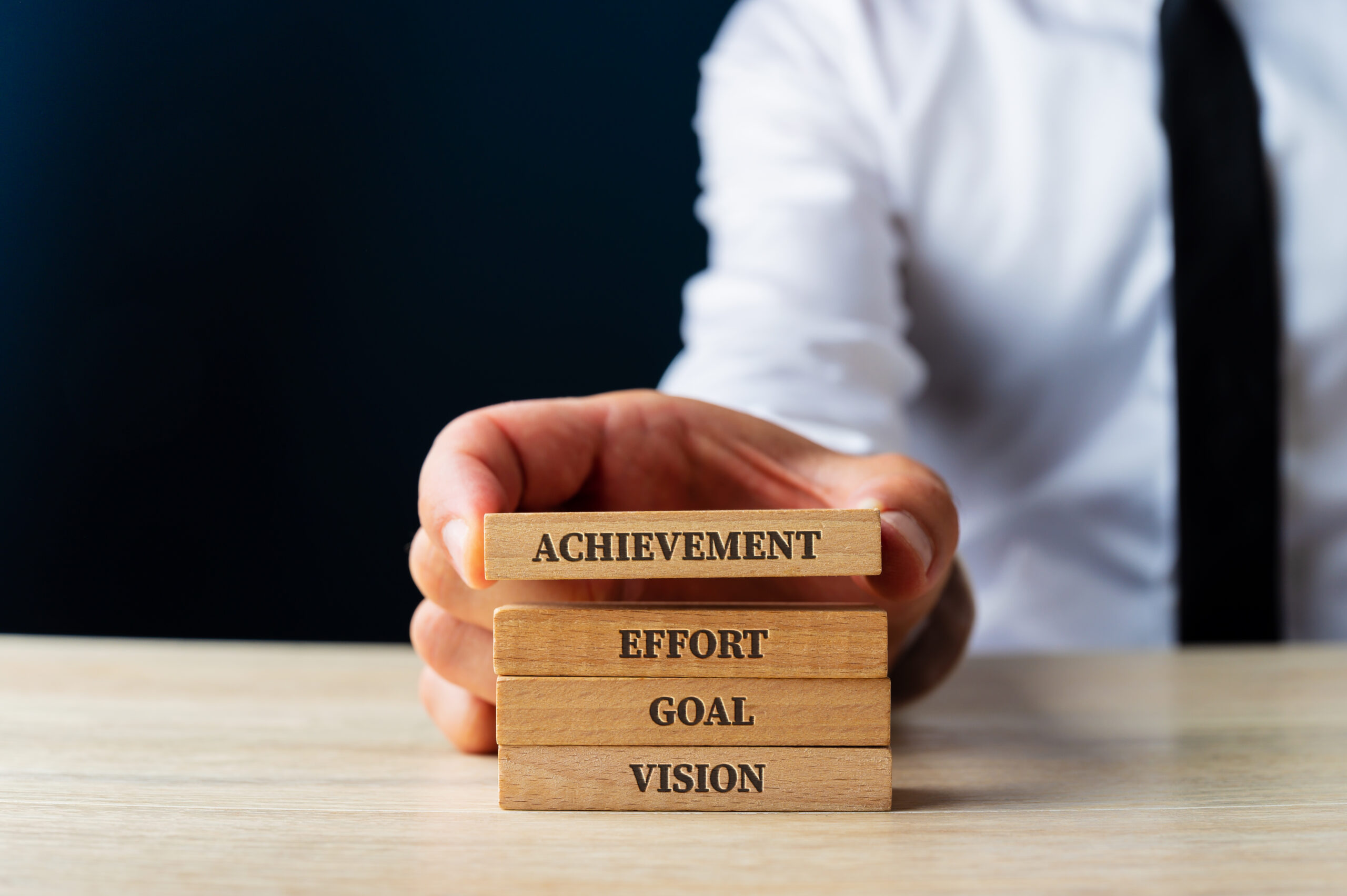 Words for business success – Vision, Goal, Effort and Achievemen